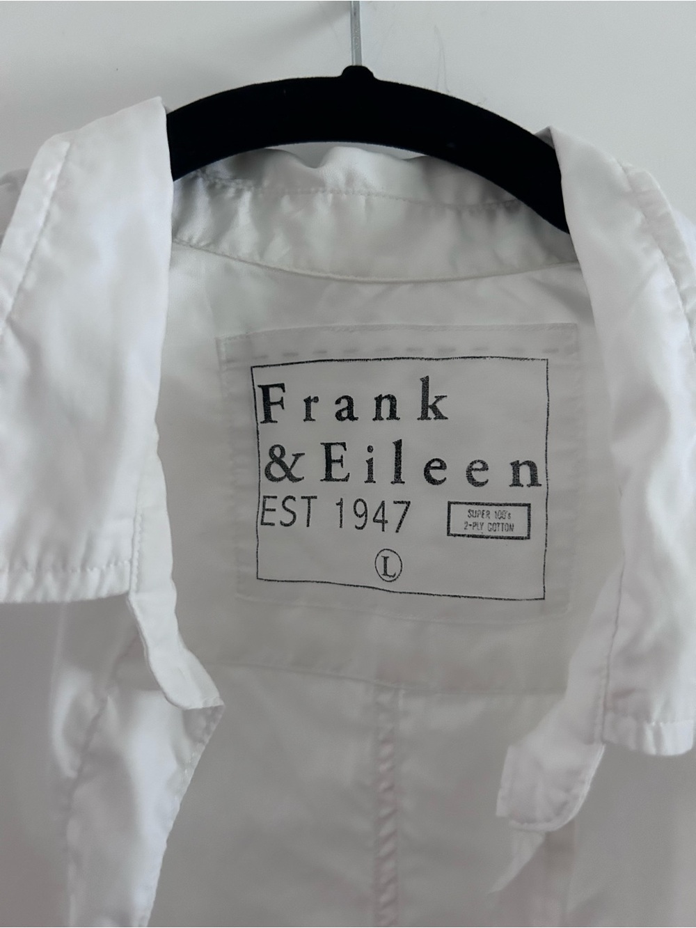 Frank & Eileen Crisp White Collared Shirt